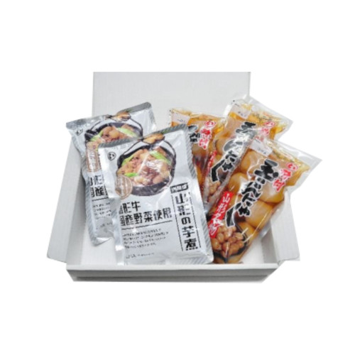 山形の芋煮(醤油味)と昔ながらの玉こん(味付き)